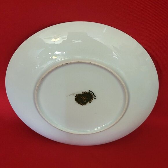 Vintage Imperial Germany Yellow Roses Decorative Plate - Picture 5 of 11